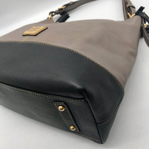 Dooney & Bourke Sophie Two-Toned Pebbled Grain Leather Hobo Bag - Picture 6 of 12